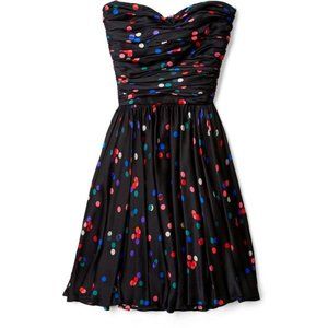 Halston Heritage Polka Dot Party Dress